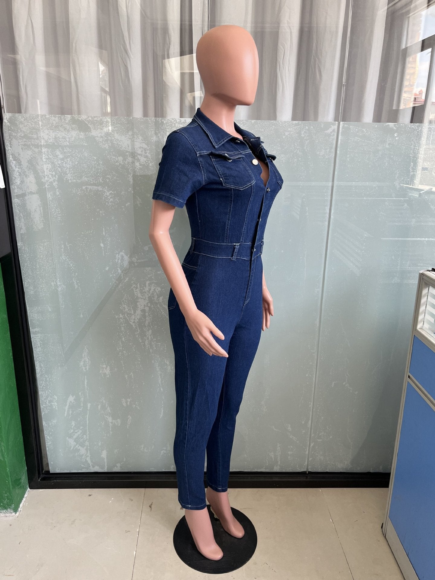 Women Sexy Denim Jumpsuit 11