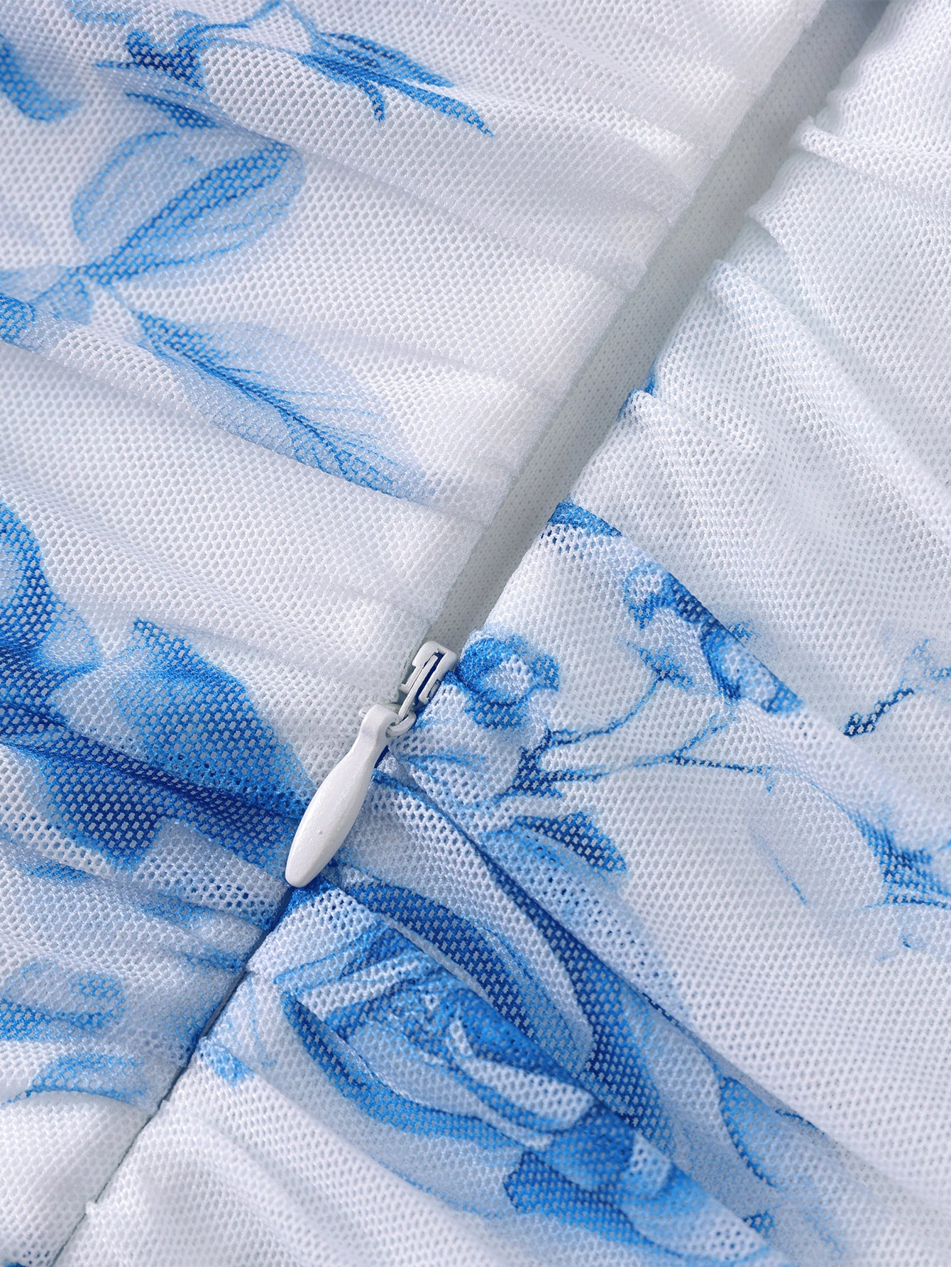 Sheer Mesh Strap Low Back Fishtail Gown 15