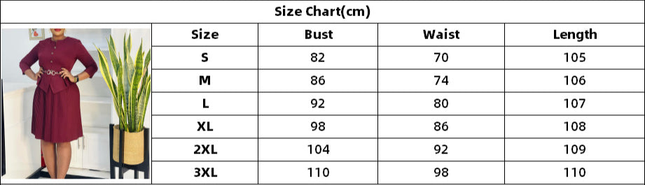 Women's 3/4 Sleeve Fashion Chic Elegant Pleated Dress 12