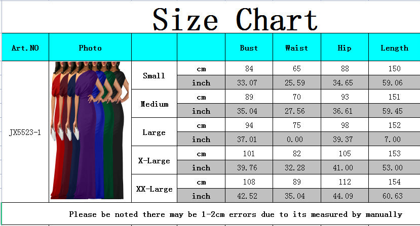 Women Sexy Slash Shoulder Pleated Dress 16