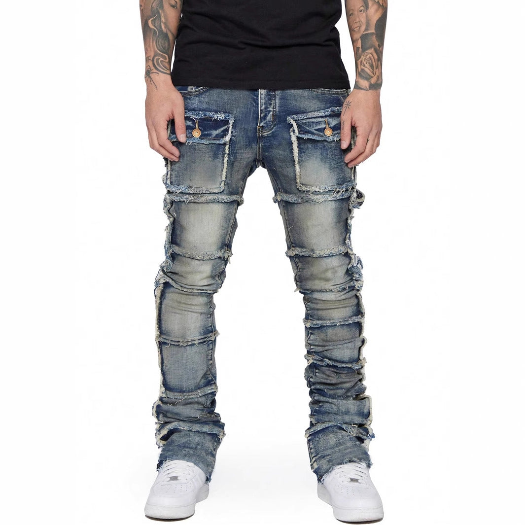 Men’s Stretch Denim Cargo Pants