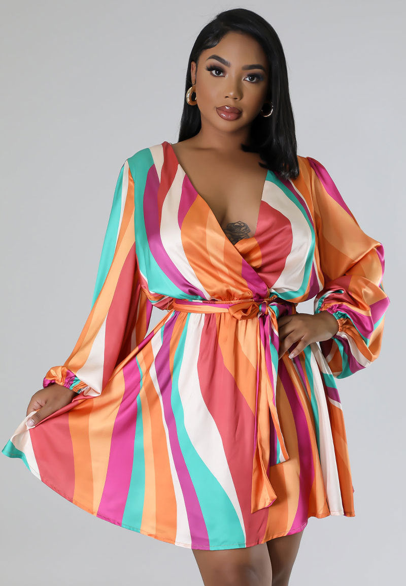 Spring Women's Long Sleeve Fashion Casual Dress 3