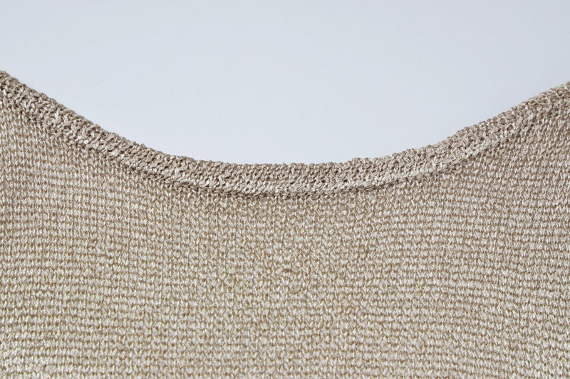 Women Fall Sexy Backless Suspender See-Through Slit Dress 9