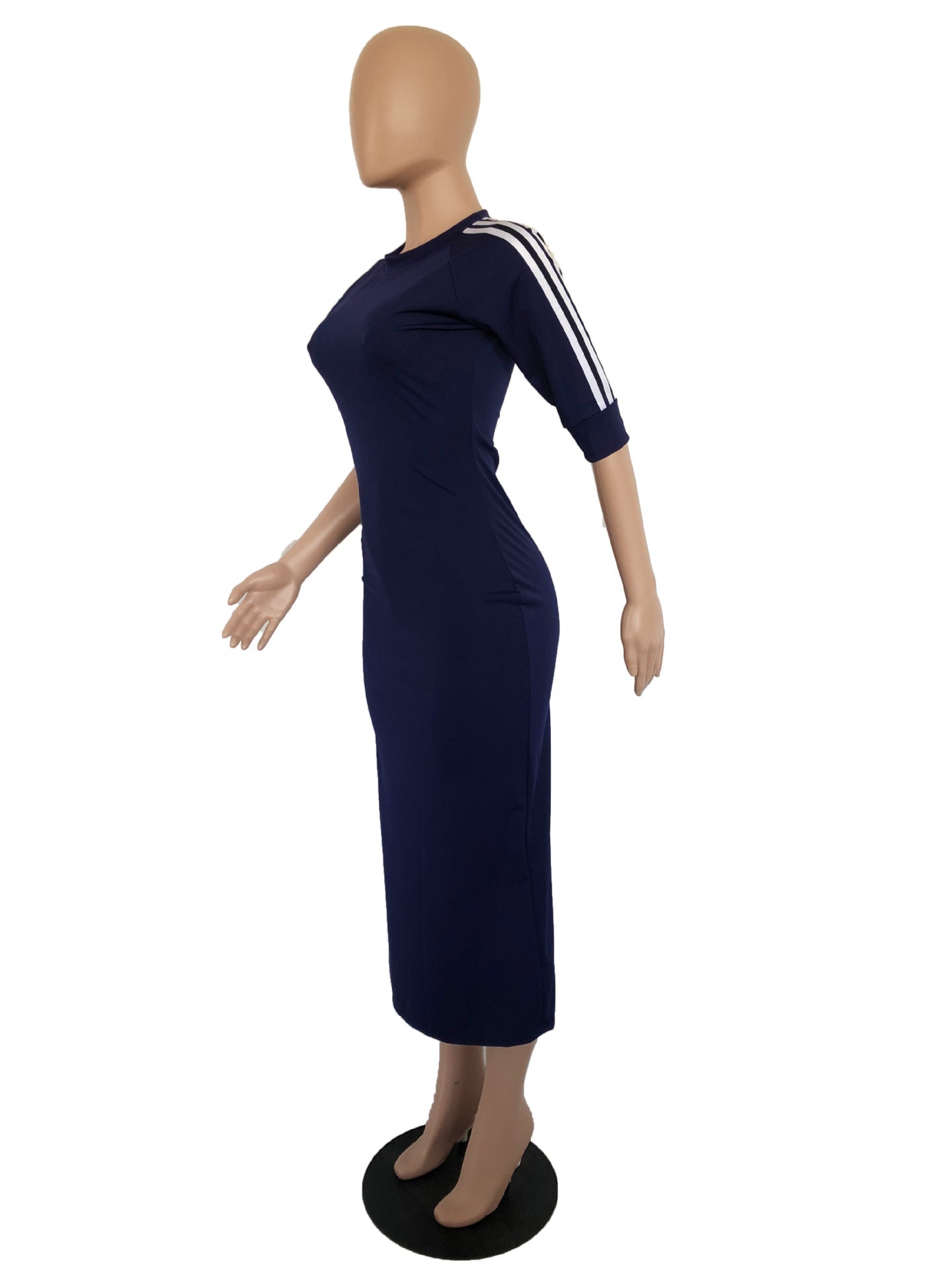 Women white striped dress 15