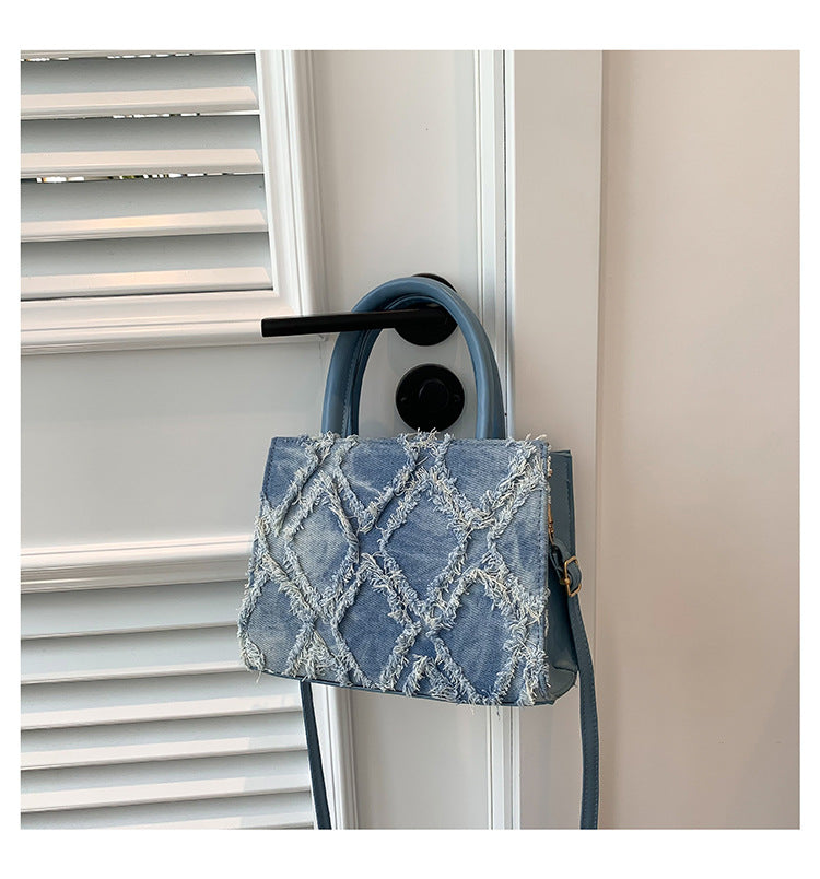 Women Summer Diamond Handbag Single Shoulder Crossbody Small Square Bag 8