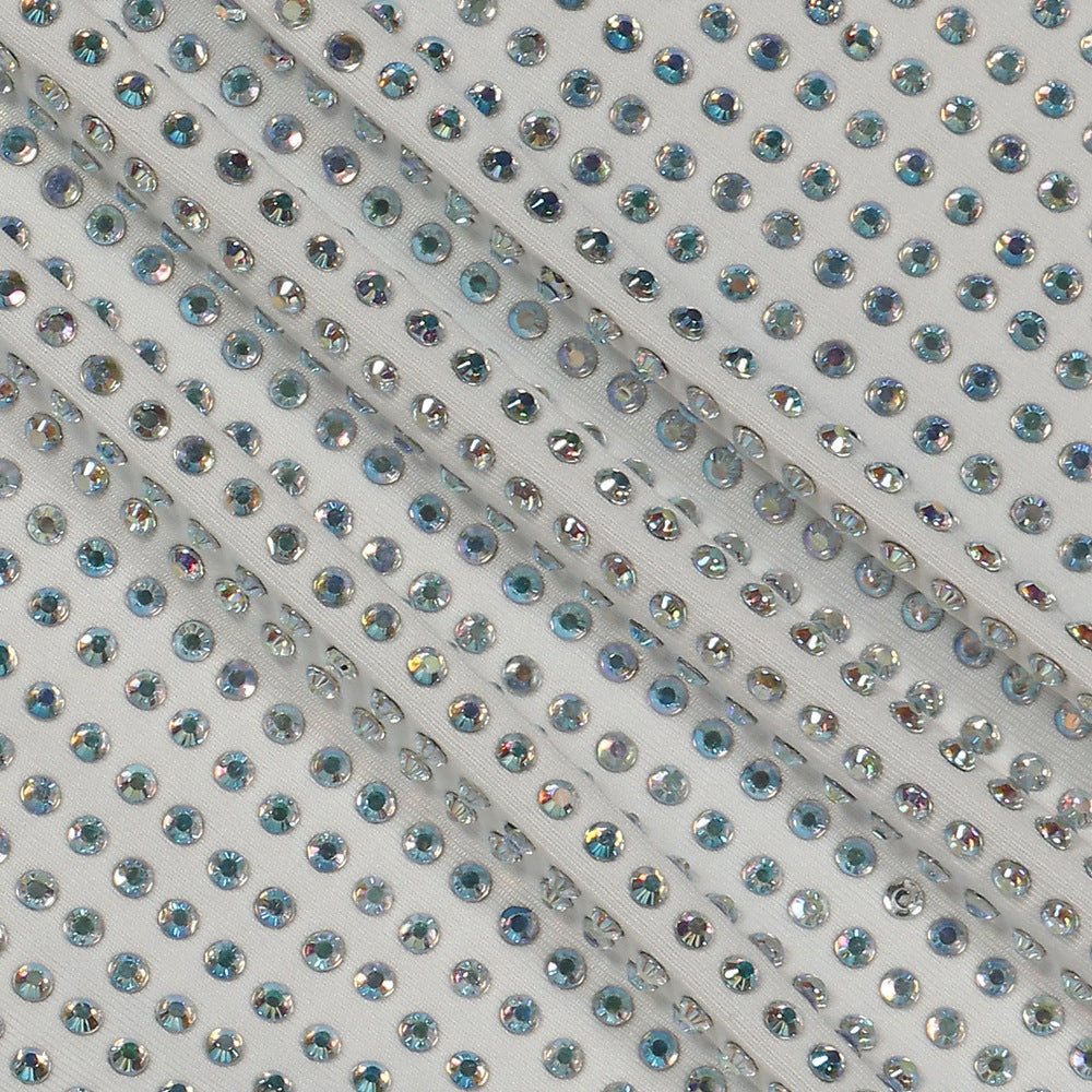 Sexy diamond-encrusted deep V-wrapped chest strap two-piece skirt set 56