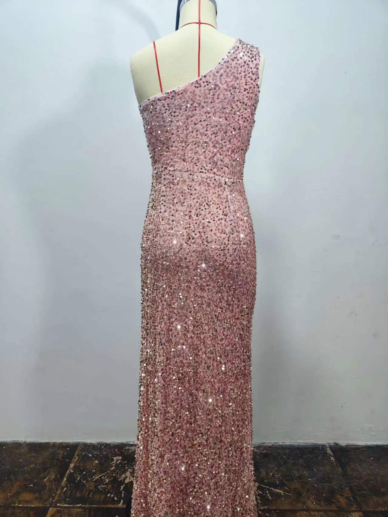 Women Summer Sequin Sleeveless Slit Sequin Dress 17