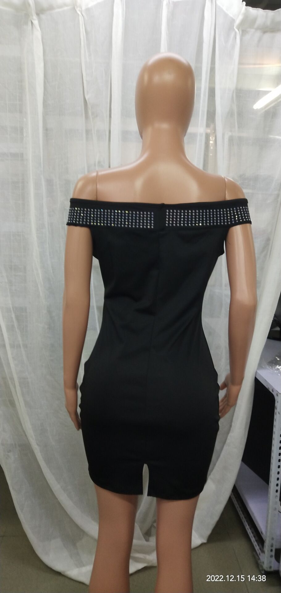 Women Sexy Deep V Backless Slit Bodycon Dress 12