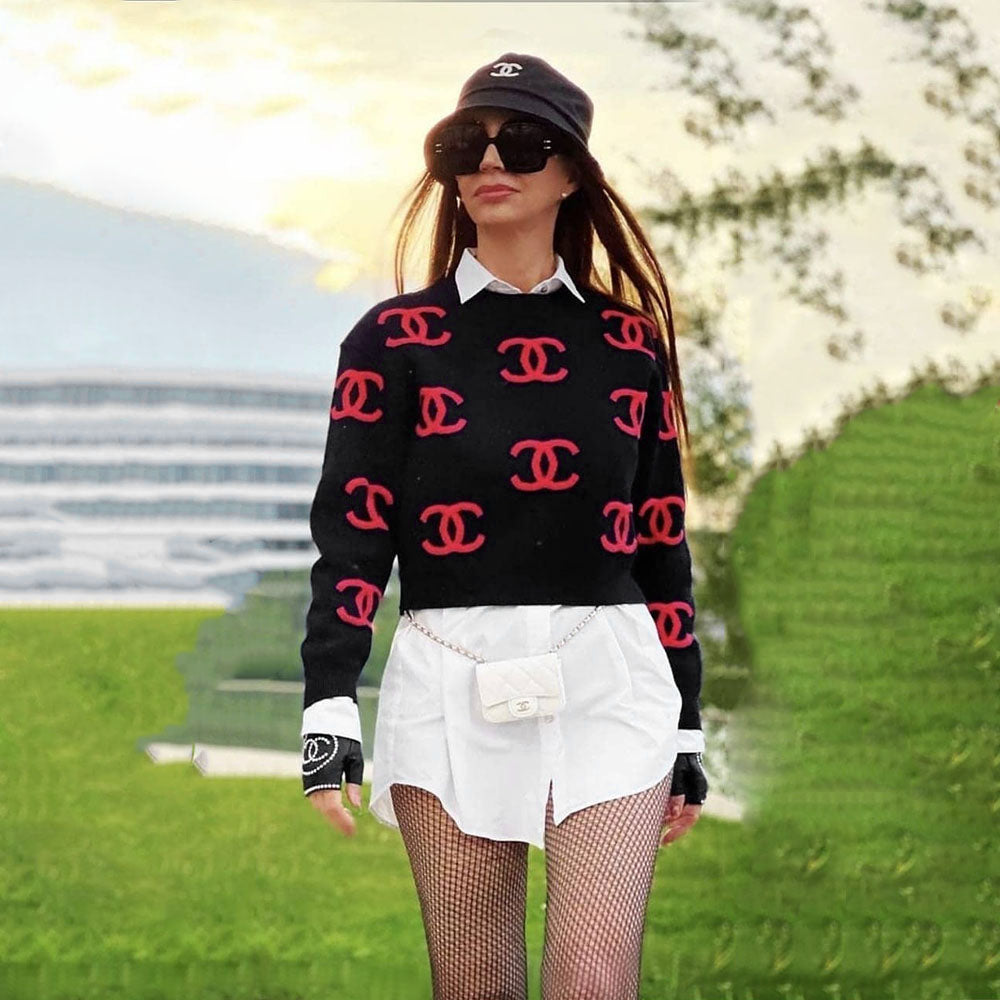 Women's Winter Fashion Sweater Round Neck Long Sleeve Top 4