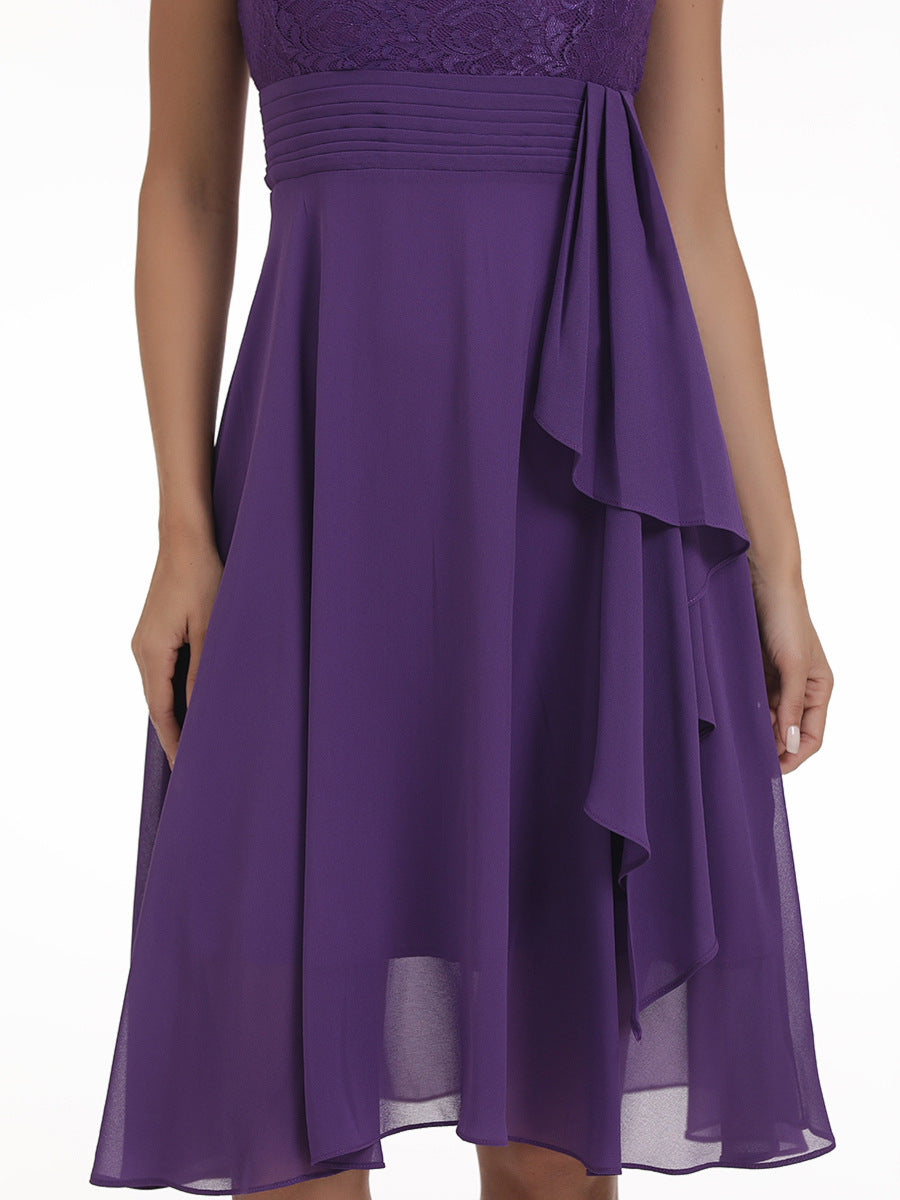 Women chiffon lace dress 57