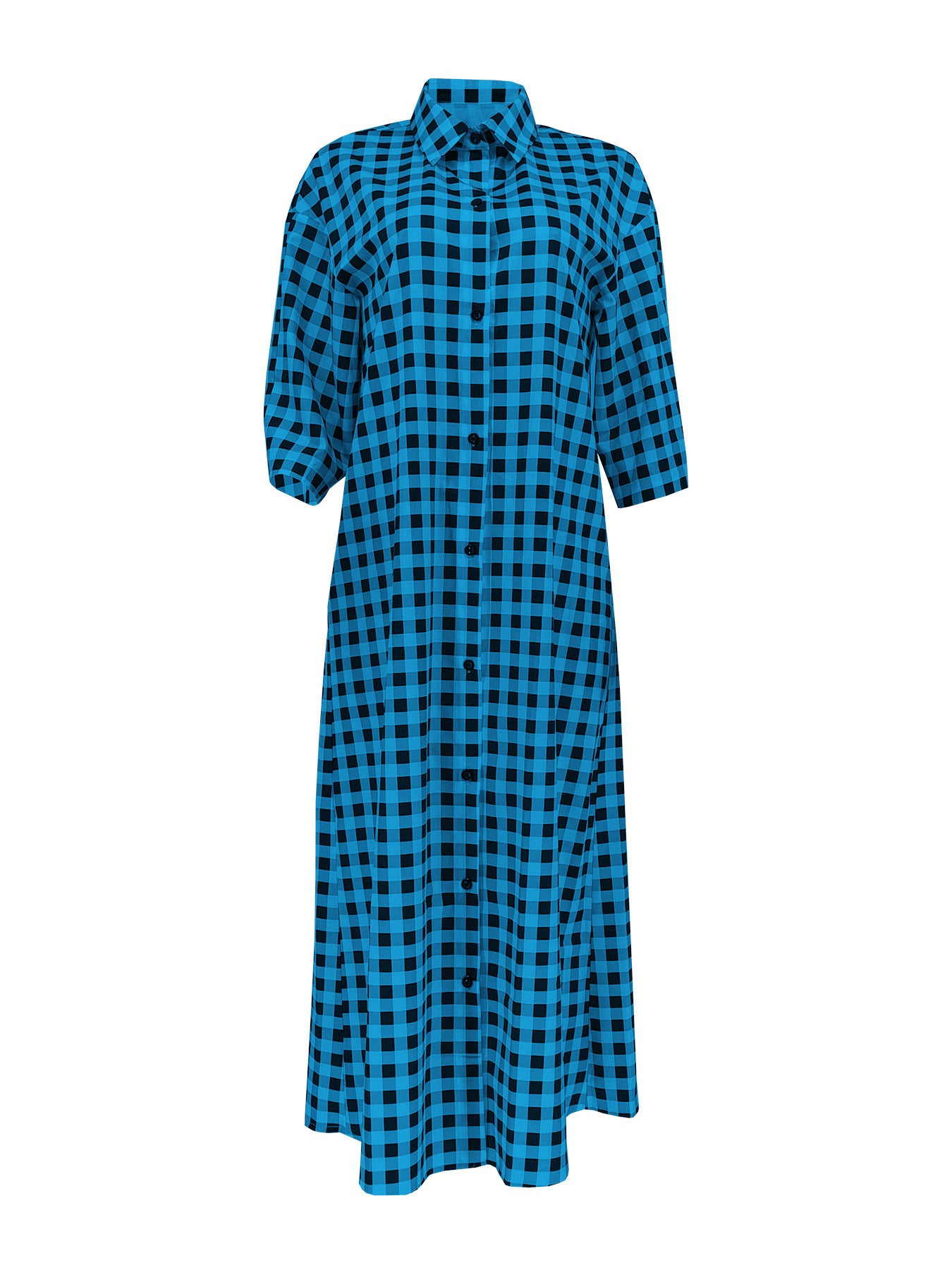 Women's Summer Fashion Casual Holidays Plaid Shirt 14