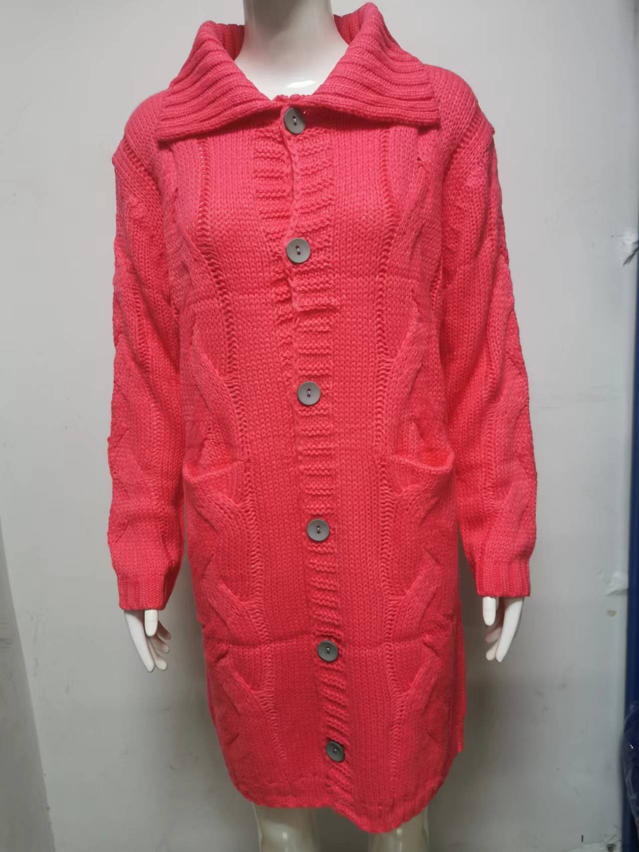 Women's cardigan Plus Size sweater coat Fashion sweater 46