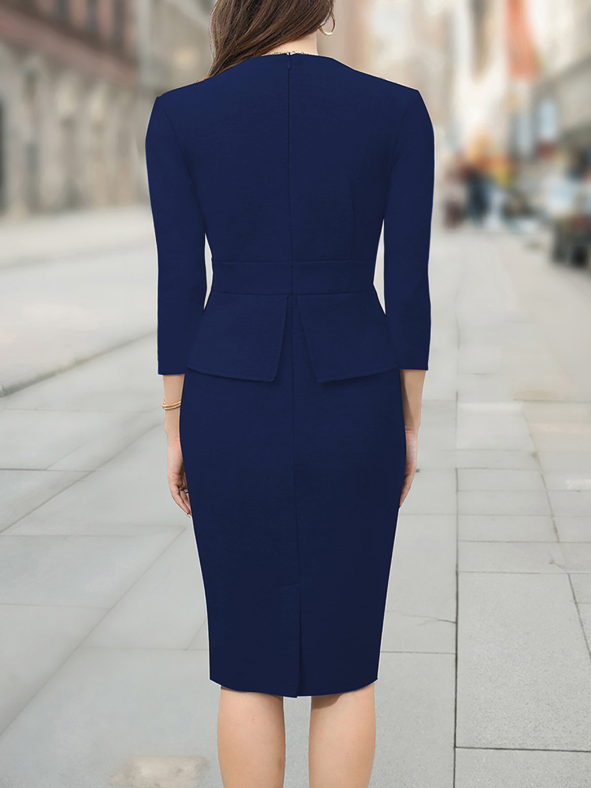 Career Dresses for Formal Occasions for Women in All Seasons  Chic Slim A-Line Fashion Dress 7