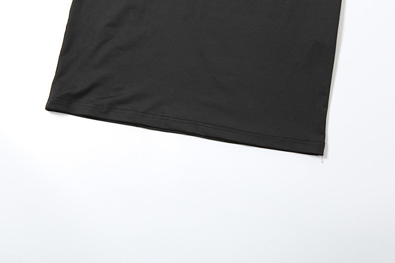 Women sexy hollow long sleeve Open Waist Bodycon Maxi Dress 14