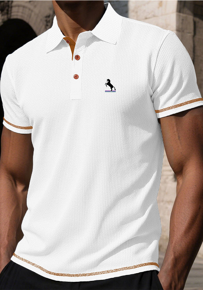 Men's Summer Solid Short Sleeve Printed T-Shirt