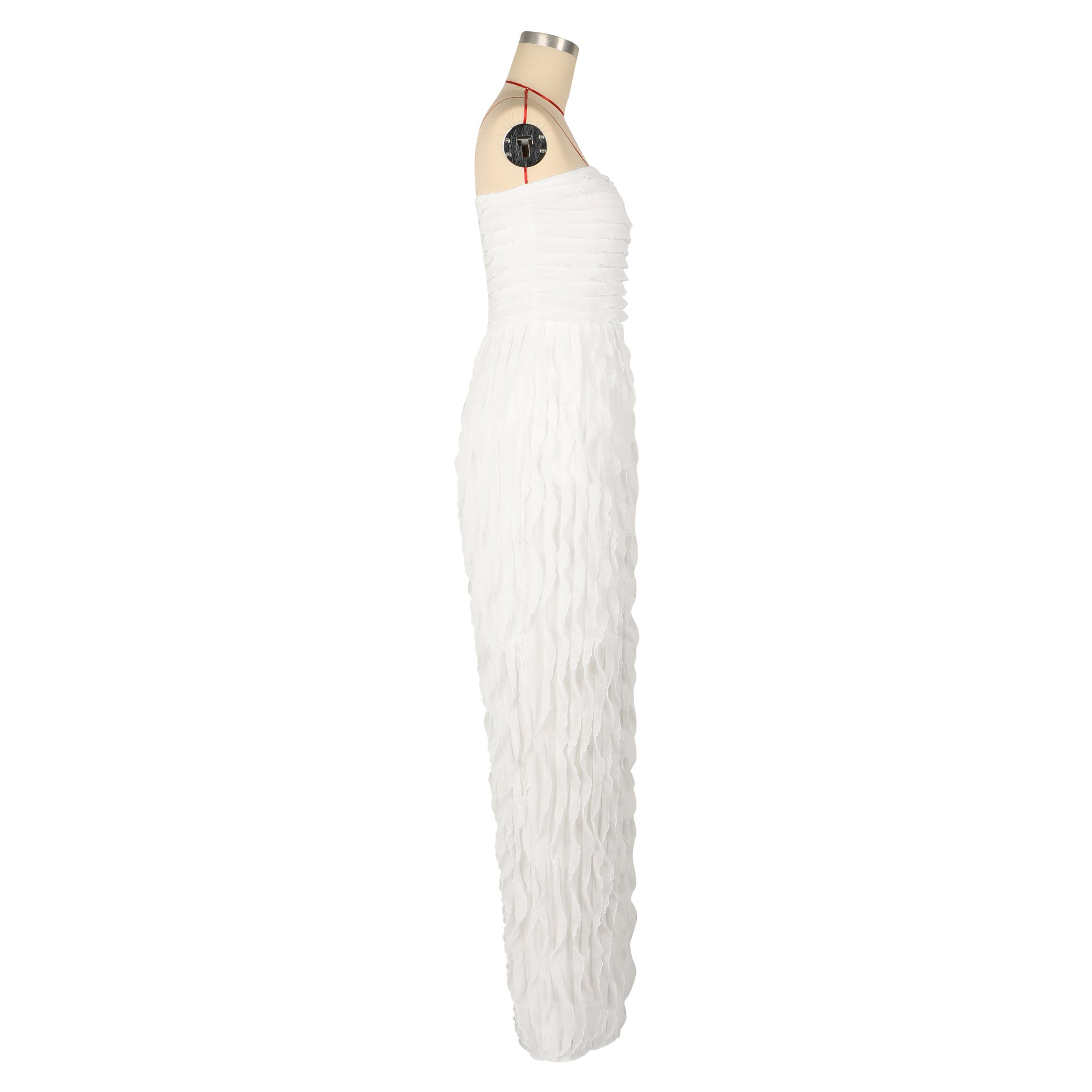 Women Casual Holidays Sexy Strapless Sleeveless Wide-leg Jumpsuit 15