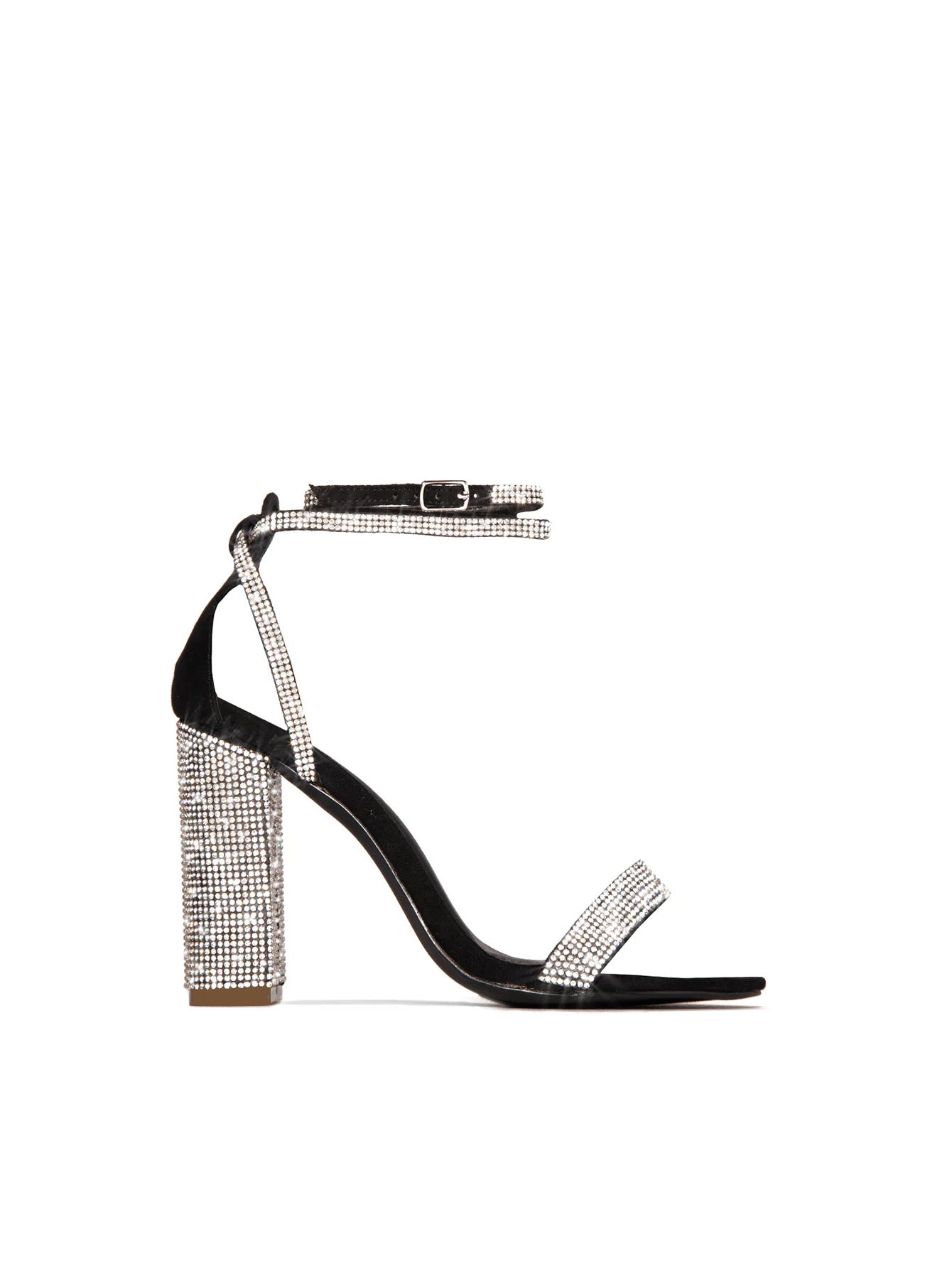 Rhinestone high-heeled Ankle Strap outdoor fashion sexy high-heeled sandals heels 8