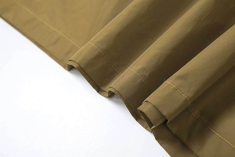 Autumn Women's Clothing Zipper Slim Long Sleeve Crop Jacket Cargo Skirt Two Piece Set 24