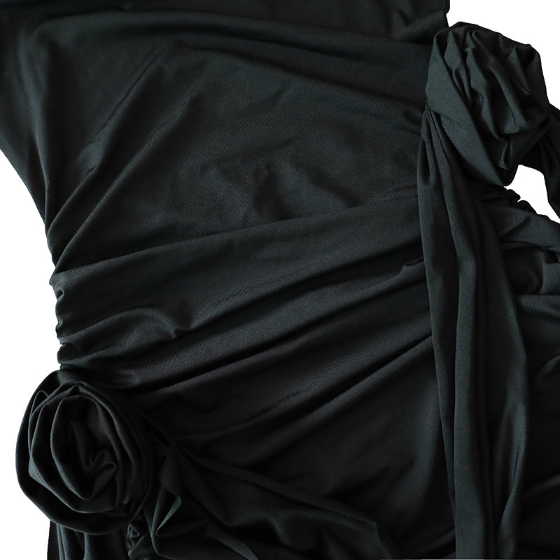 Summer Women Sexy Halter Neck Lace-up Bodycon Dress 7