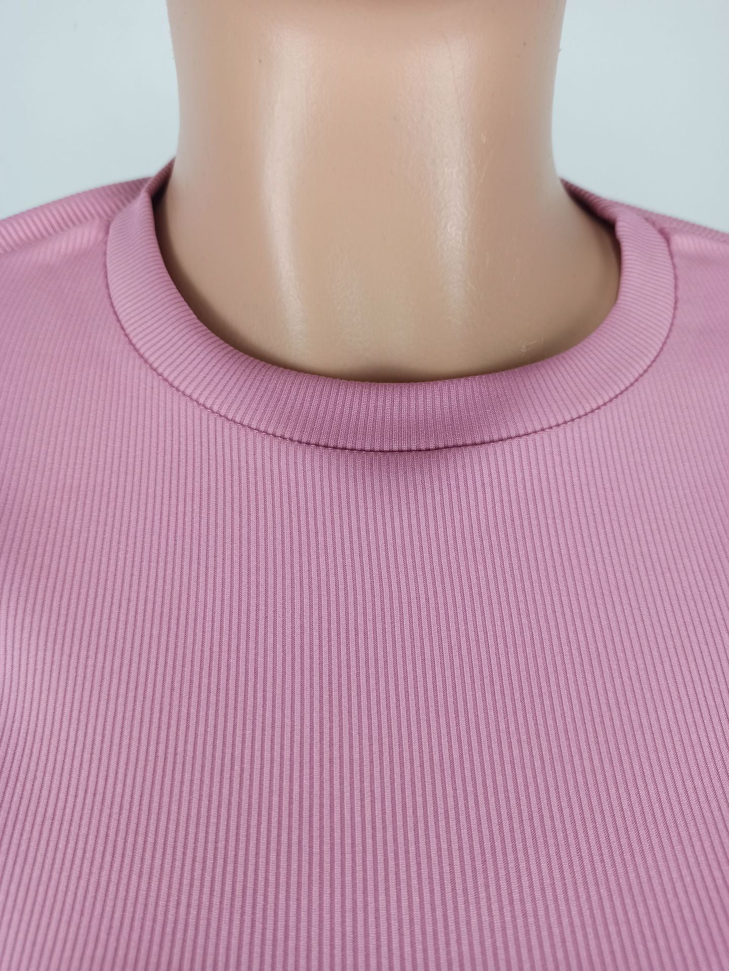 Women Sexy Solid Short Sleeve Top and Pant Two-piece Set 25