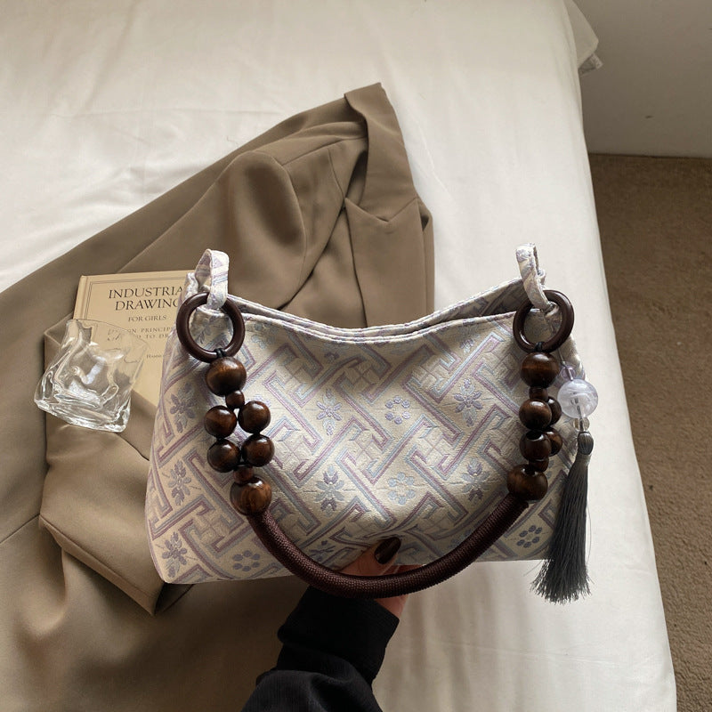 Women retro summer embroidered handbag