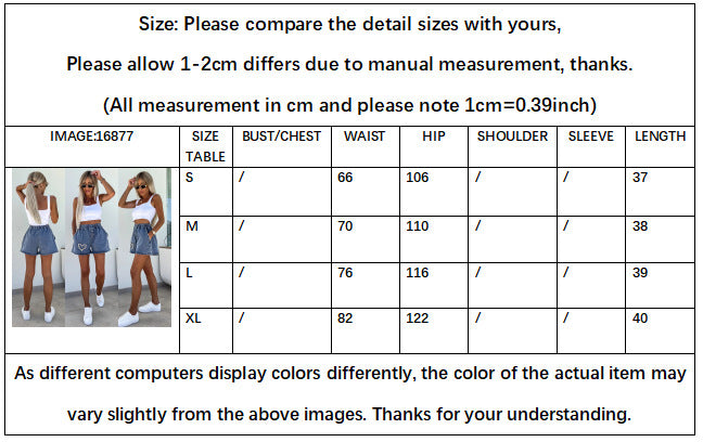 Summer Fashion Casual Heart Shape Rhinestone Denim Shorts 7