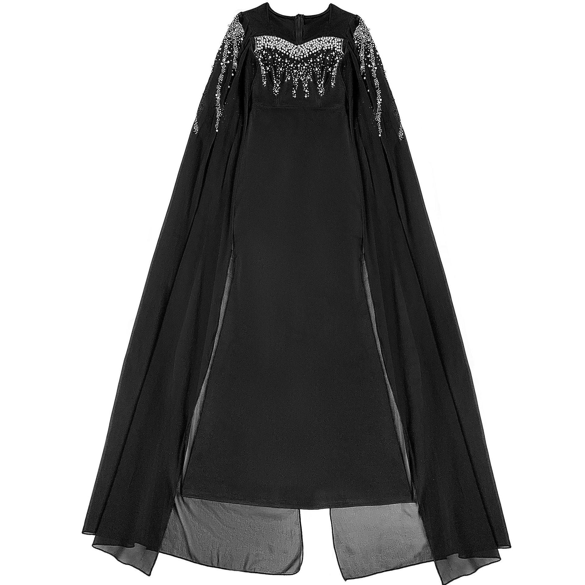 Women's Elegant Chic Beaded Fashionable Evening Dress 22