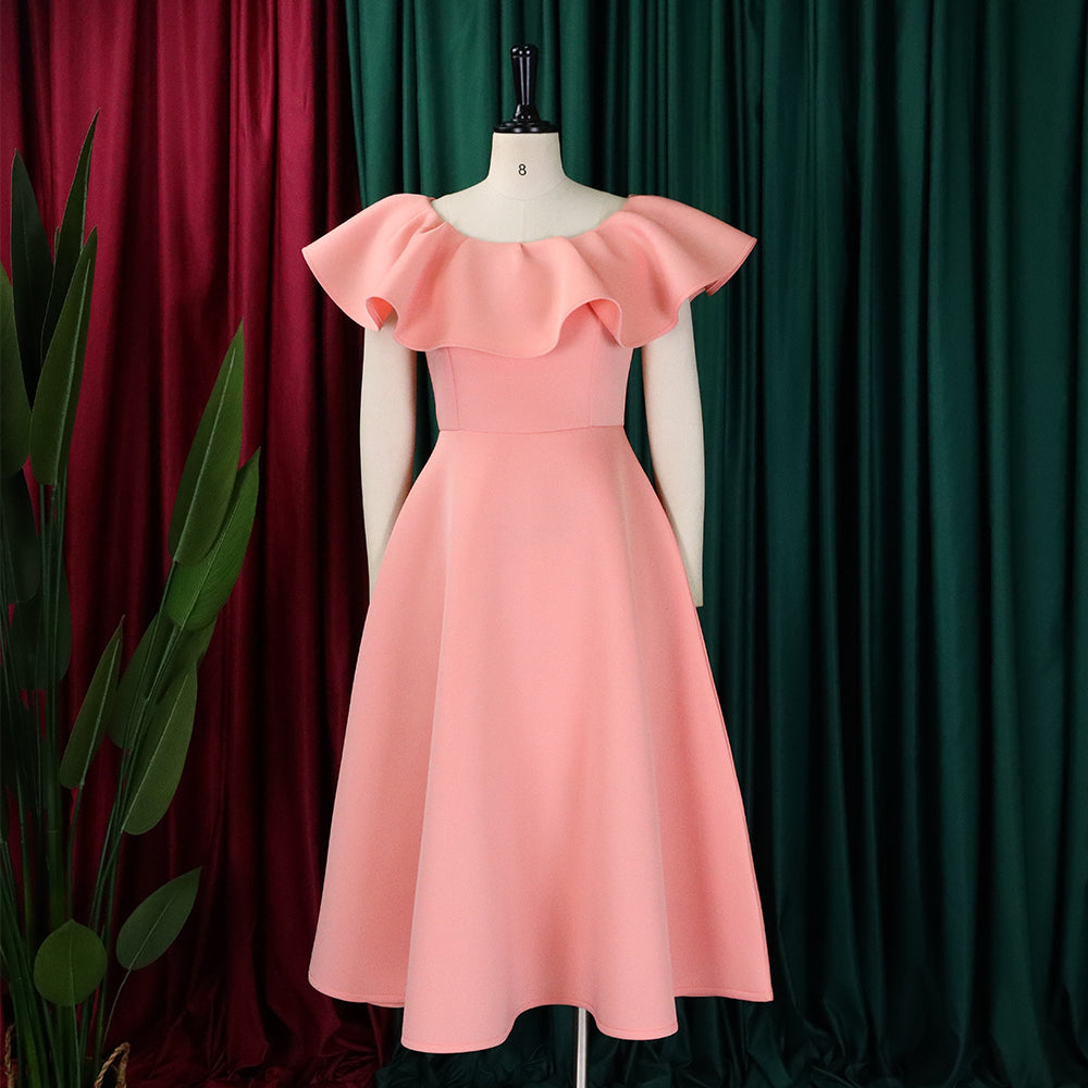 Women's Summer Fashion Chic Ruffle Formal Party Gown Dress 12