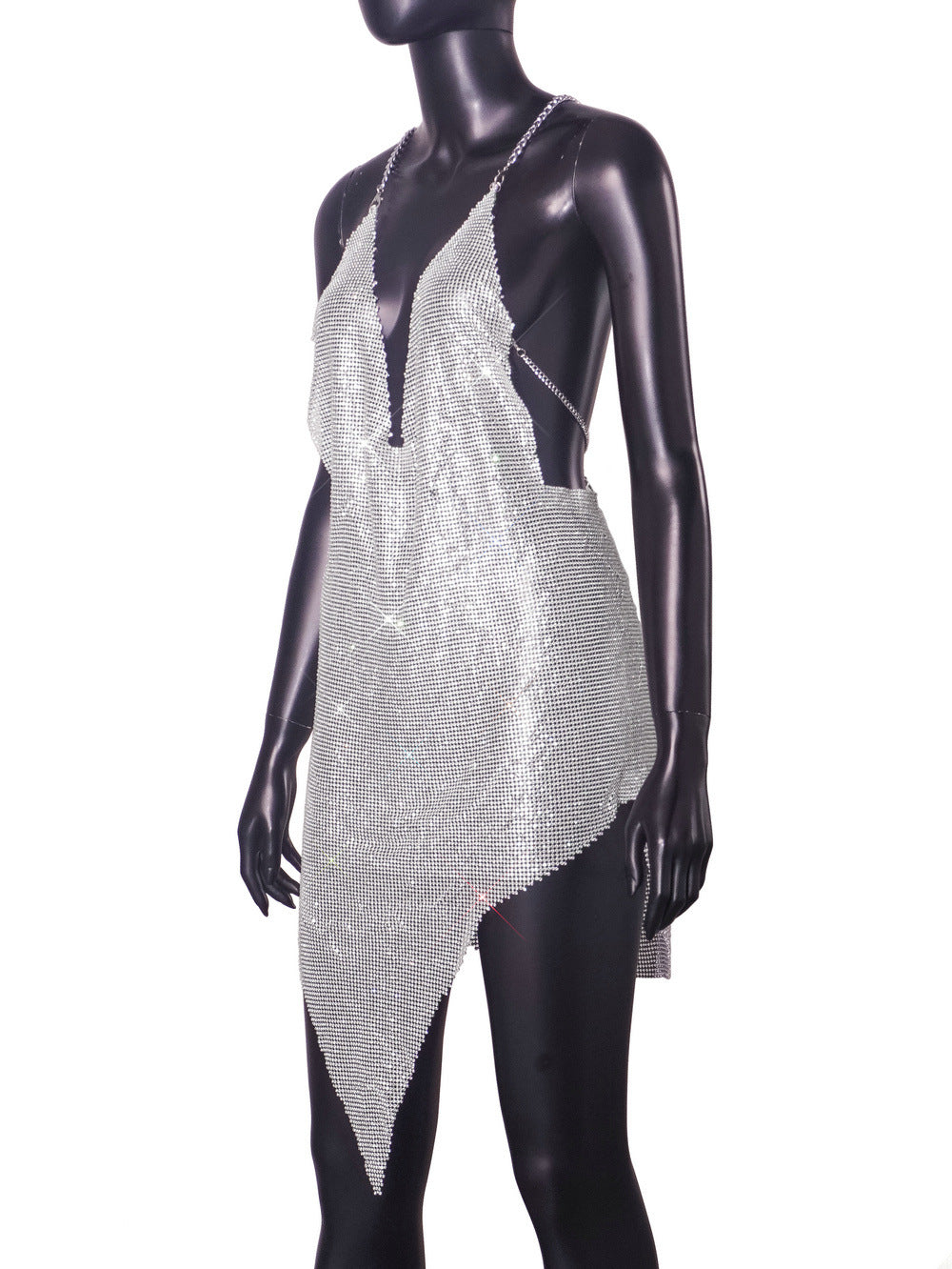 Women's Autumn Metal Sequin Sexy Dress 8