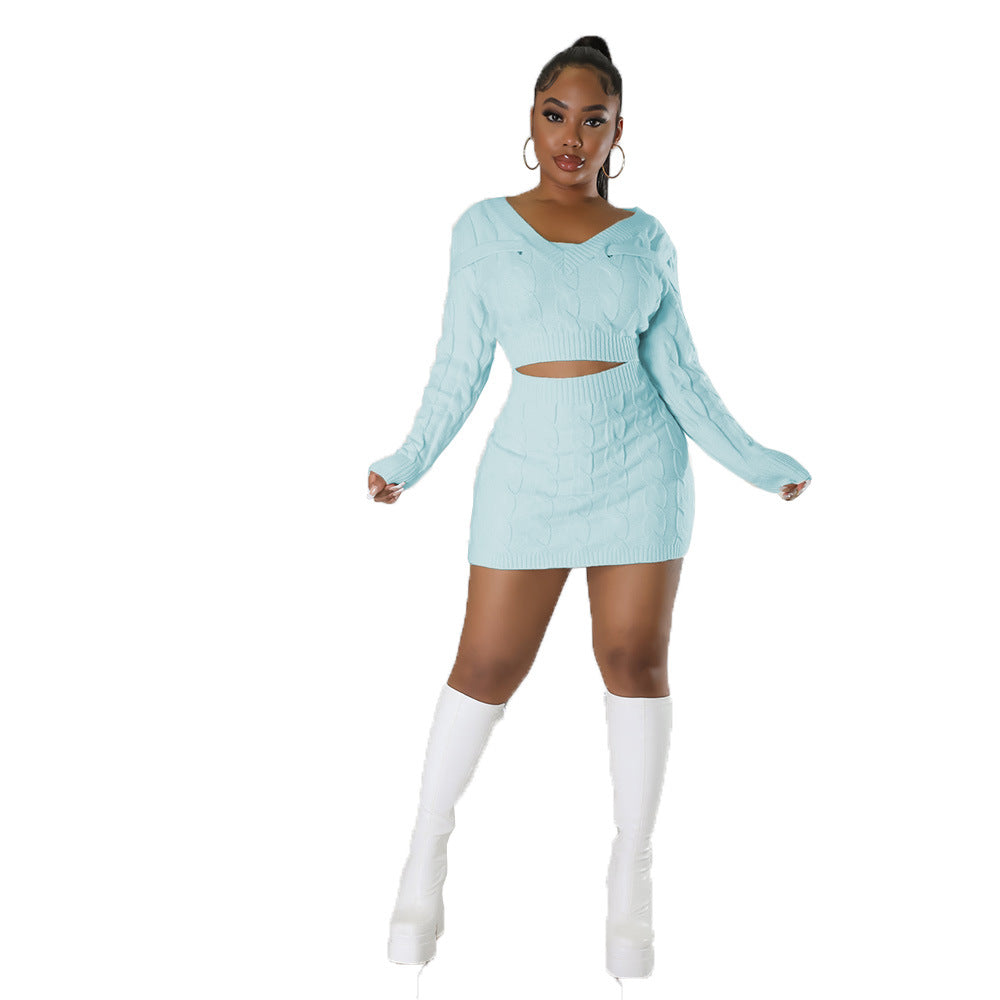 Women Sexy Sweater Bodycon Dress 4