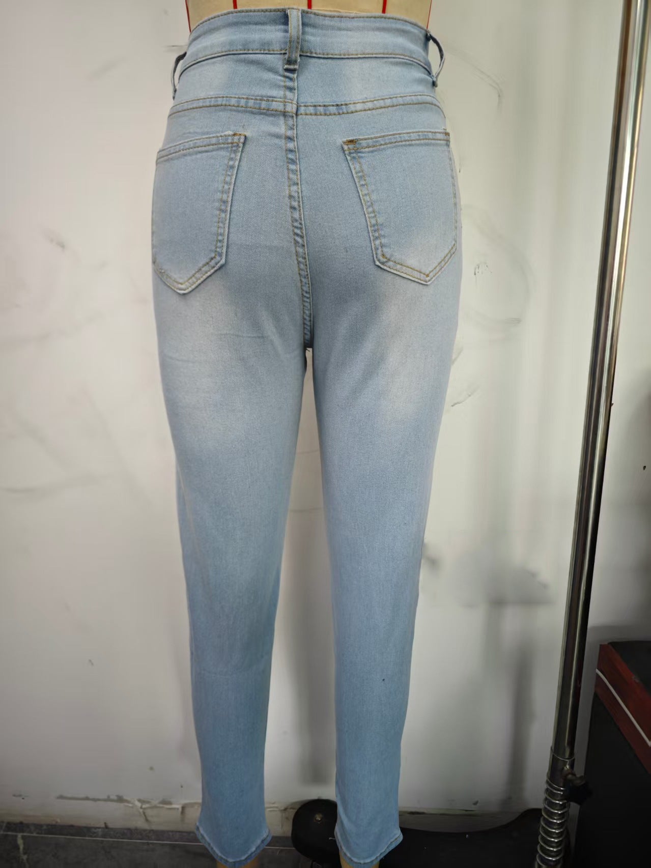 Women's Slim Fit Stretch Denim Pencil Pants 10