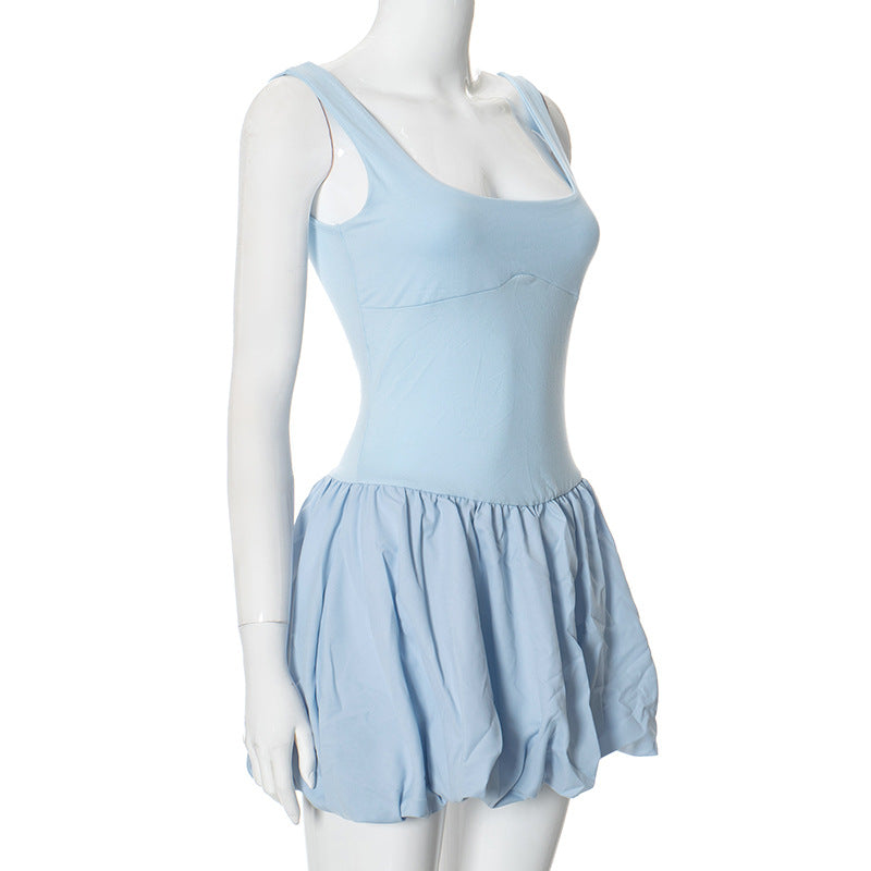 Women Summer Solid Sleeveless Dress 10