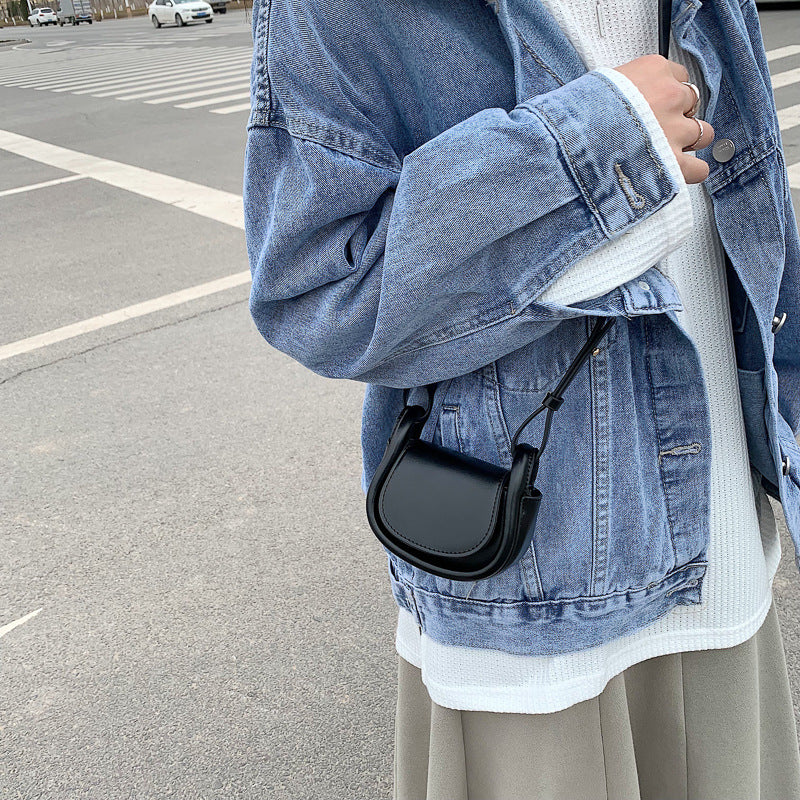 Women summer textured shoulder crossbody bag handbag mini bag 14