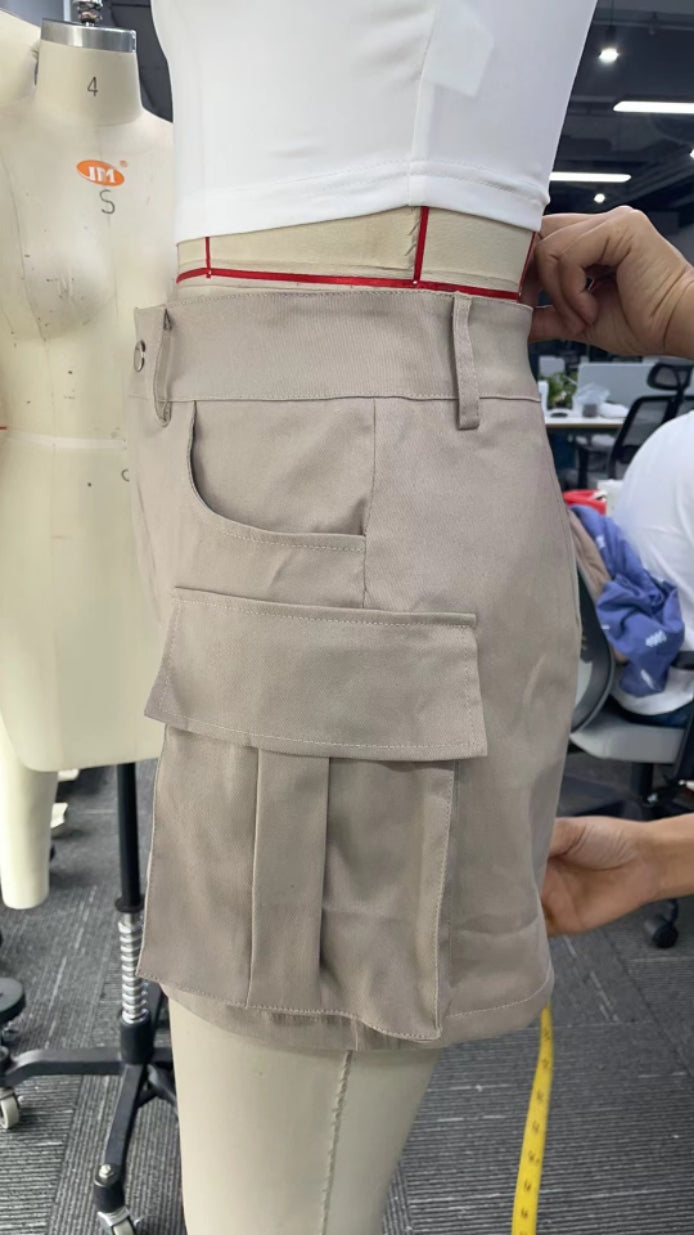 Women Streetwear Solid High Waist Mini Skirt 9