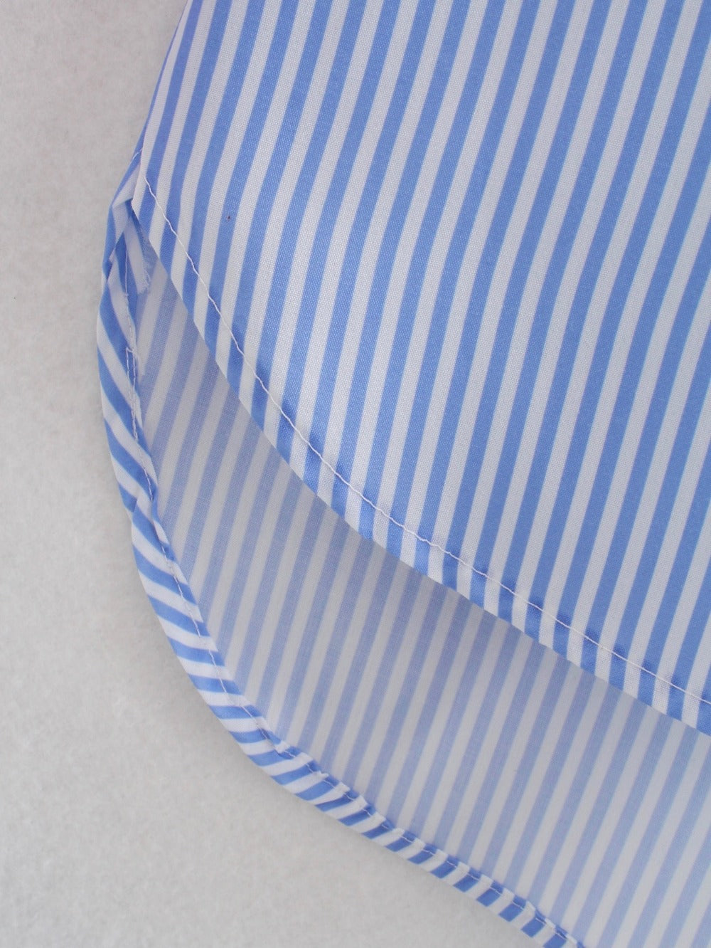 Summer Contrast Stripes Color Matching Loose Shirt 17