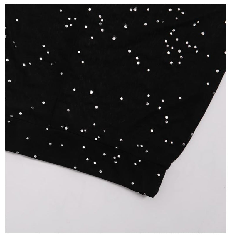 Women's Sexy Beaded See-Through Mesh Wide Leg Pants 15