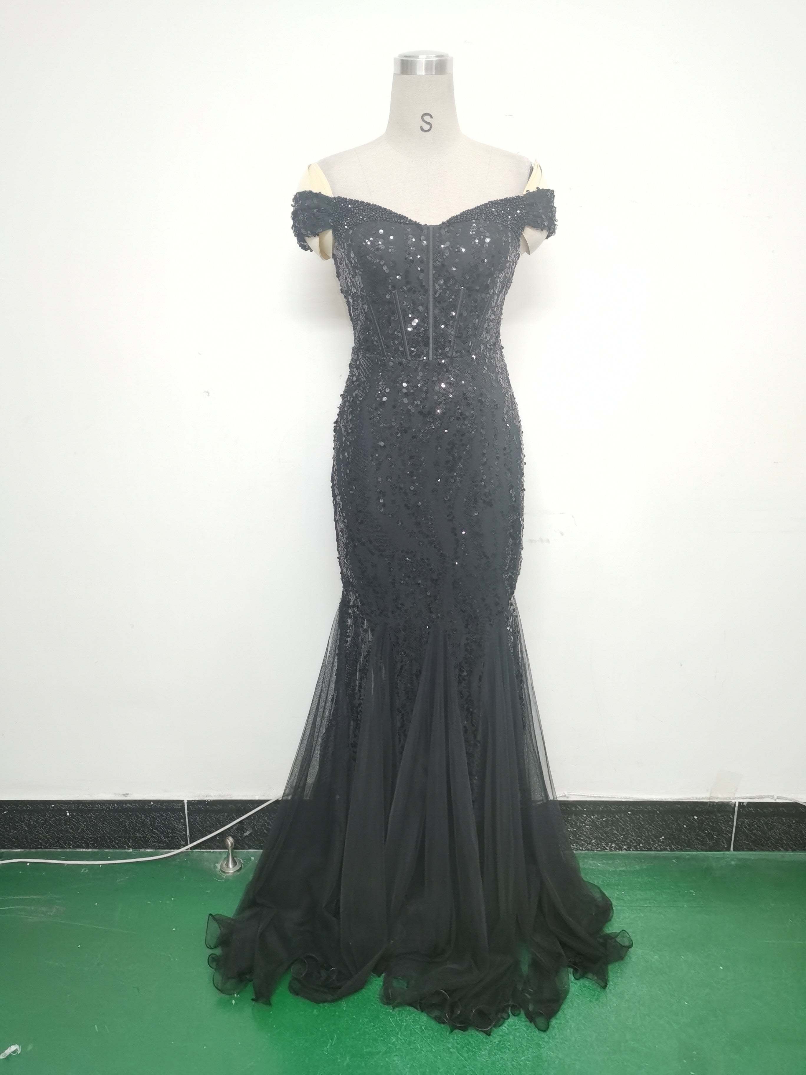 Women Evening Dress Beaded Mesh Beaded Evening Dress 24