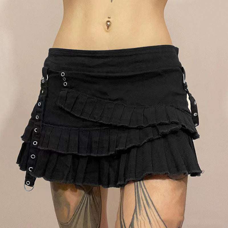 Women street Style Summer pleated skirt