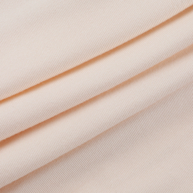 Women autumn/winter solid long-sleeved sexy U-neck bodycon dress 17