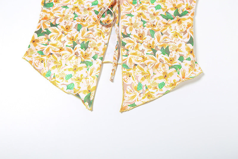 Spring Summer Women's Sexy Crop Halter Neck Top & Slim Mini Skirt Set 15