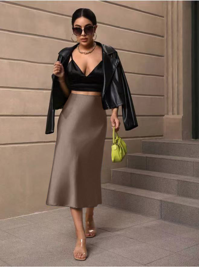 Women spring and summer bodycon fishtail skirt 40