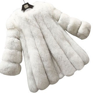 Women's Faux Fur Jacket Autumn And Winter Faux Fur Coat 20