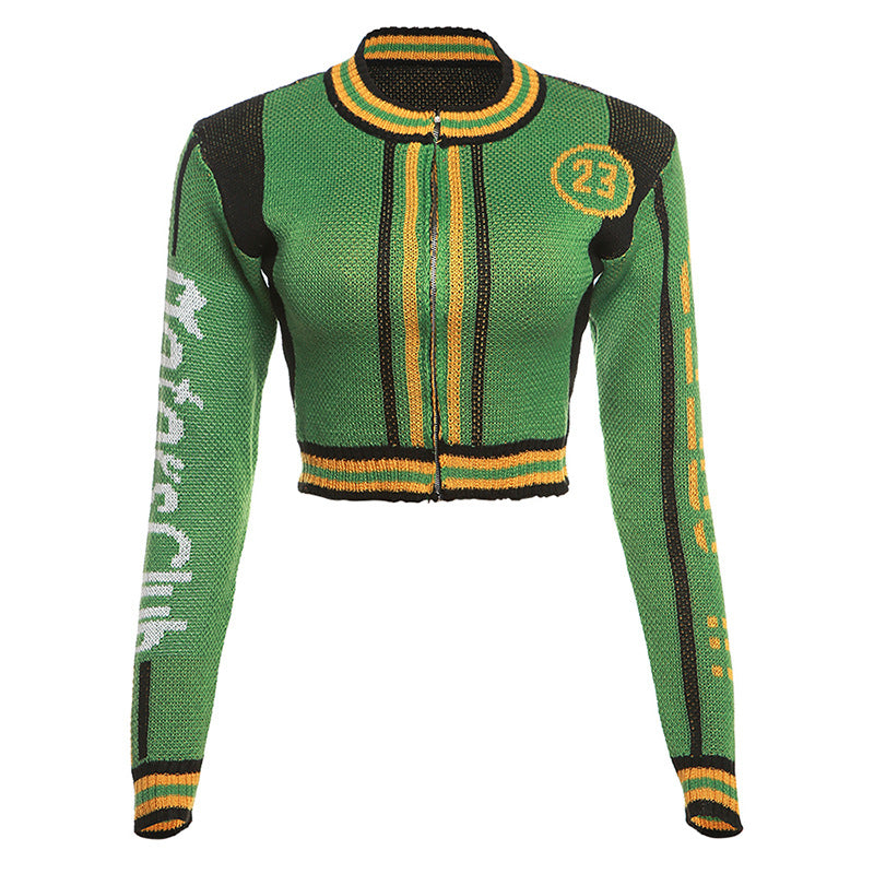 Women Letter Knitting Ribbed Top and Skirt two-piece set 20