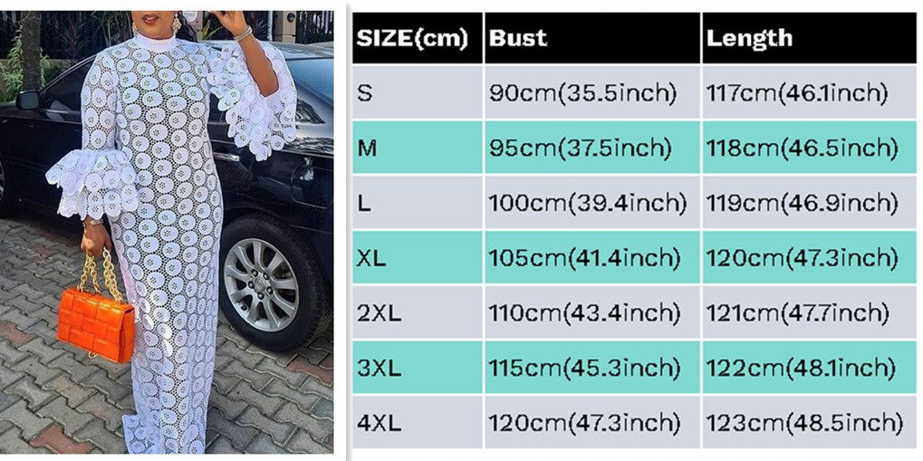 See through White Lace Chic Career long dress 3