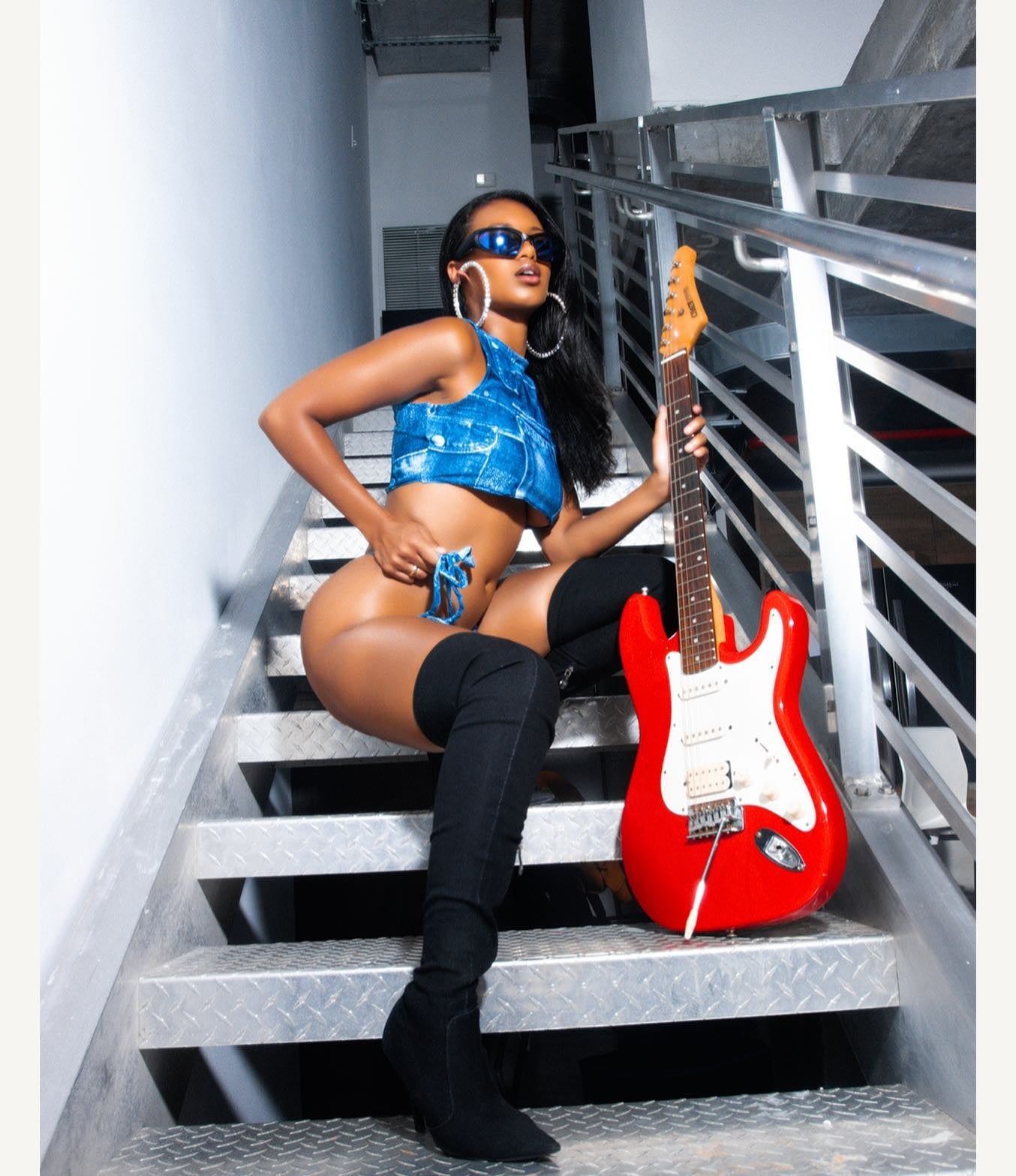 Women's Summer Printed Slim Tank Thong Two-Piece Set 7