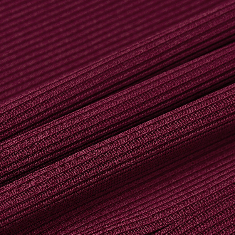 Women Round Neck Cut-Out Knot Long-Sleeved Solid Bodycon Dress 16