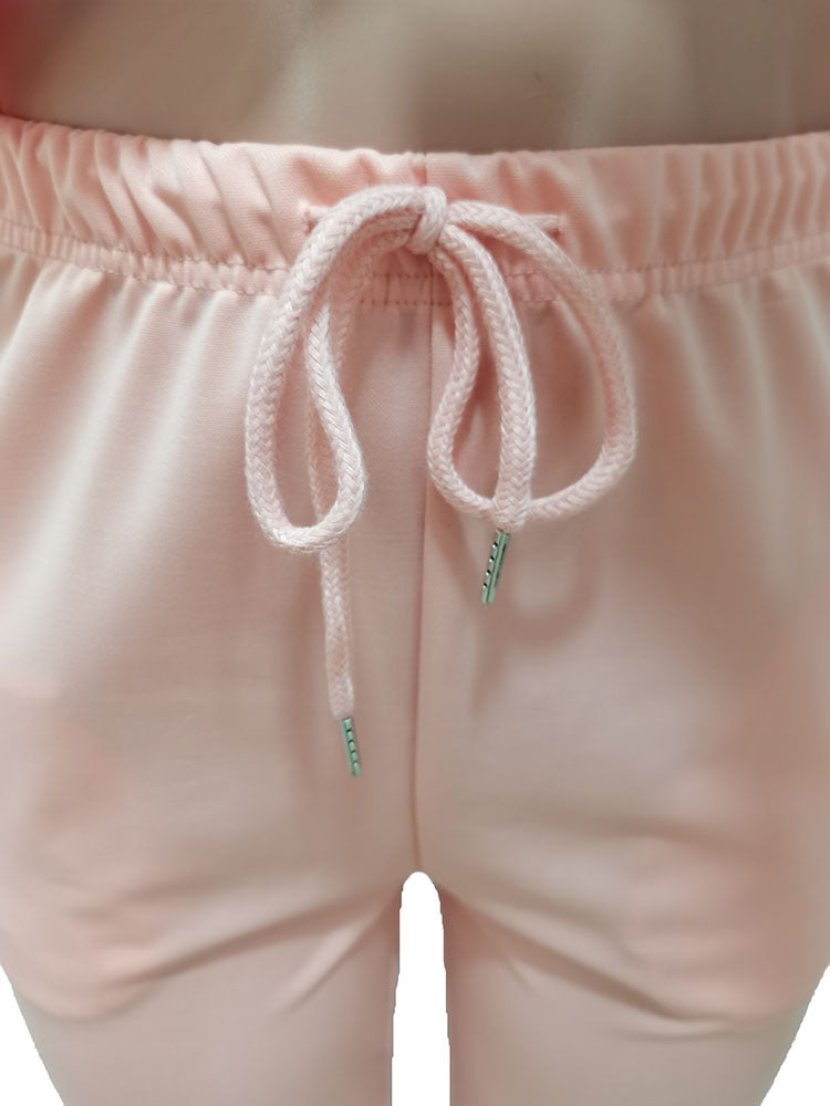 Women'S Patchwork Contrasting Hoodie Sport Casual Two Piece Pants Set 21