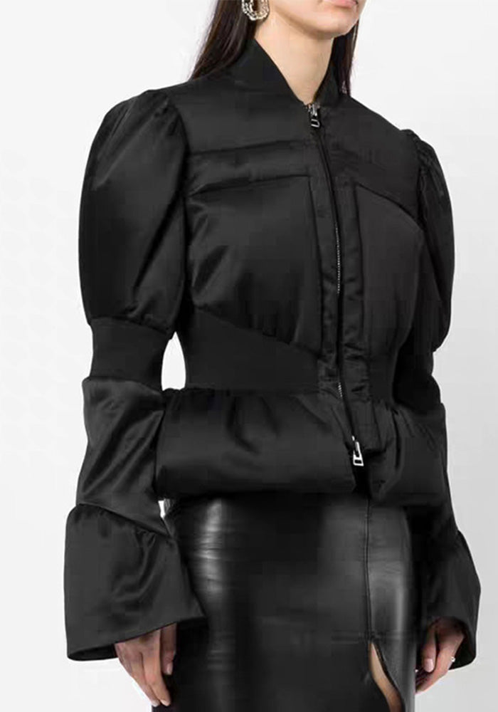 Bell Bottom Sleeve Winter Slim Waist Slim Fit Casual Puff Jacket