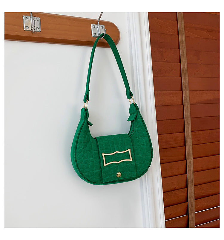 Women Trendy Saddle Bag Felt Bag 29
