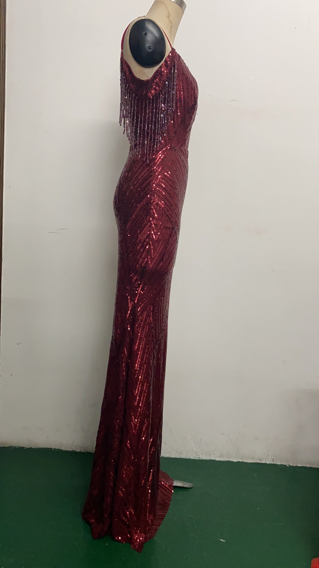 Sequin Fishtail Long Formal Dress Evening Gown 18